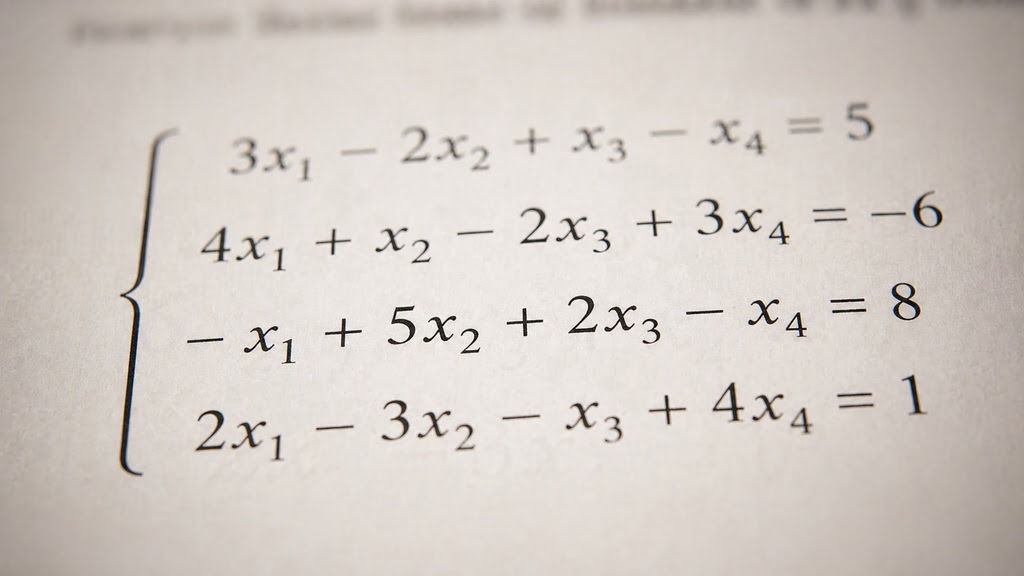 Notebook with math